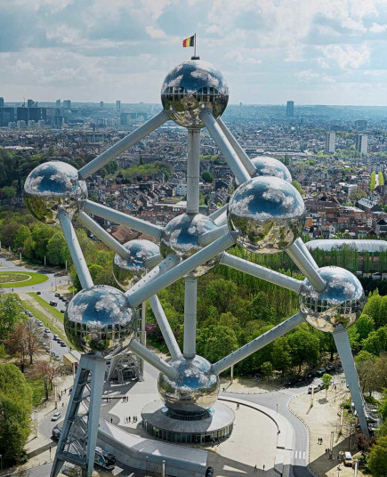 The Atomium in Brussels, Belgium