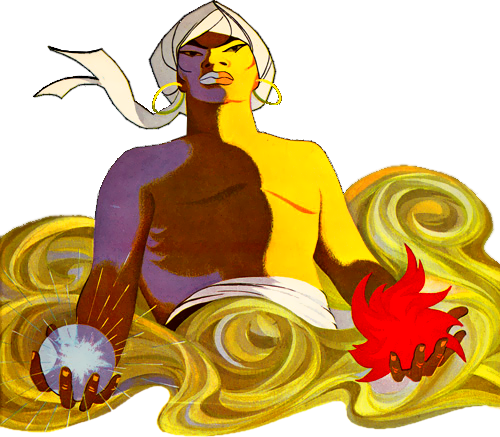 An illustration from the accompanying booklet
