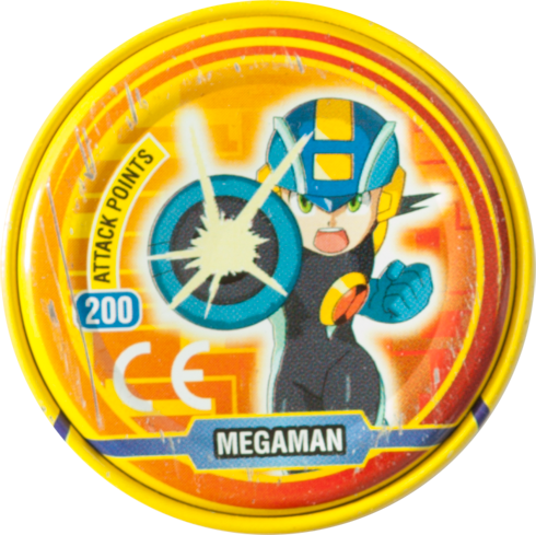 The backside showing Megaman