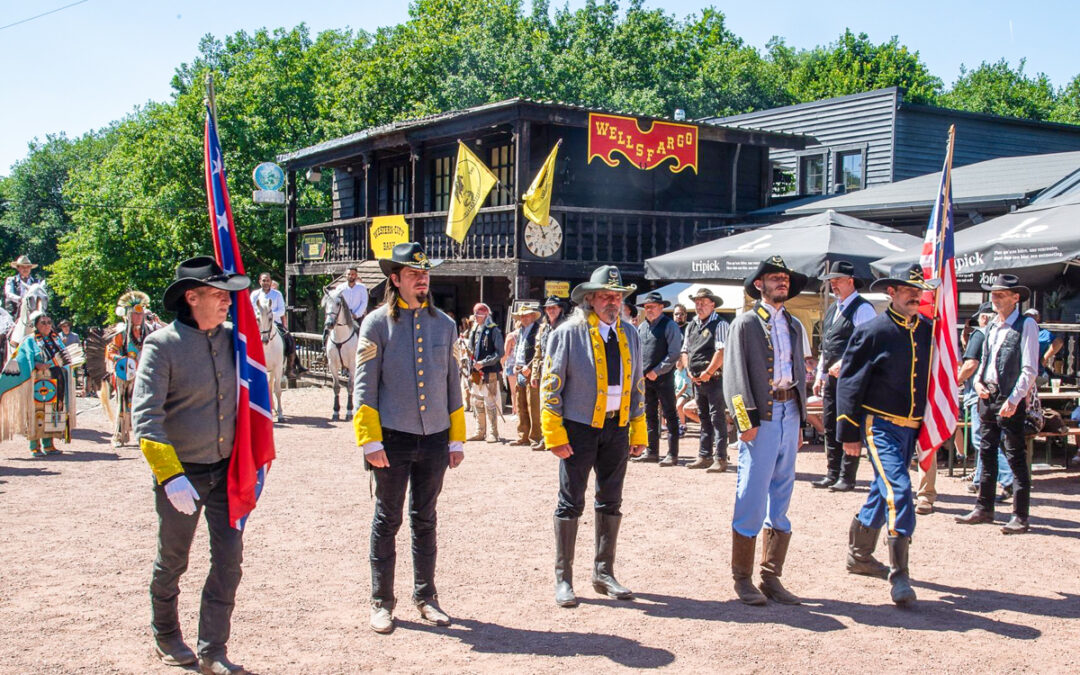 Reenactment in Western City