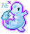 Charmander, white coloring with aura