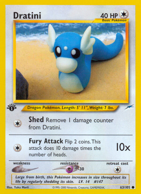 A card depicting Dratini.