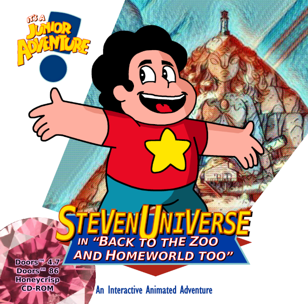 Pajama Sam cover art, but with Steven Universe characters